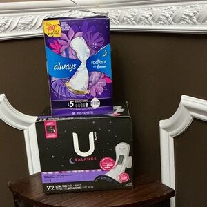 Overnight Maxi Pads by U by Kotex and always 🥳accepting offers🥳